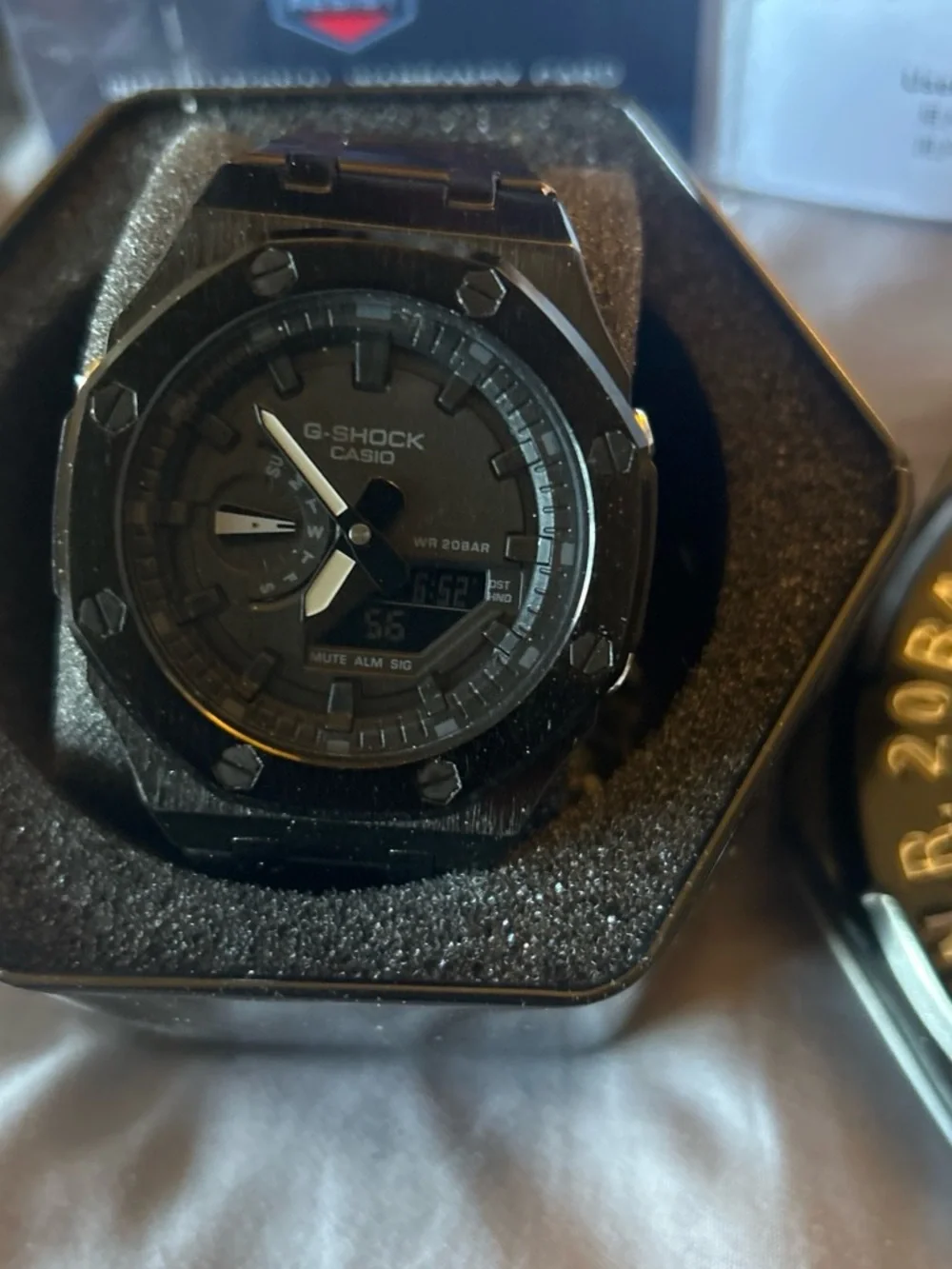 Casio G-Shock Men's Black Digital-Analog Resin Watch